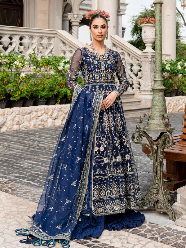 Royal blue 2025 asian wedding dress