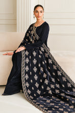 Load image into Gallery viewer, Buy Baroque Pakistani Designer Embroidered Velvet Shawl with discount code and sale price. Shop Pakistani Clothes Online UK- BAROQUE Chiffon for Wedding, Luxury Lawn 2024 Embroidered Chiffon, Velvet Suits, Winter dresses &amp; Bridal Wear &amp; Ready Made Suits for Pakistani Party Wear UK and USA at LebaasOnline.