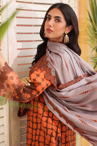 CHARIZMA | Embroidered Linen Shawl '24 | SHW4-08