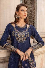 Load image into Gallery viewer, Buy MARIA B SATIN 2024 PAKISTANI GARARA SUITS ONLINE  USA with customization. We have various brands such as MARIA B WEDDING DRESSES. PAKISTANI WEDDING DRESSES BIRMINGHAM are trending in evening/party wear. MARIA B SALE dresses can be stitched in UK, USA, France, Australia  Lebaasonline in SALE!