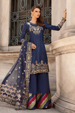 Load image into Gallery viewer, Buy MARIA B SATIN 2024 PAKISTANI GARARA SUITS ONLINE  USA with customization. We have various brands such as MARIA B WEDDING DRESSES. PAKISTANI WEDDING DRESSES BIRMINGHAM are trending in evening/party wear. MARIA B SALE dresses can be stitched in UK, USA, France, Australia  Lebaasonline in SALE!