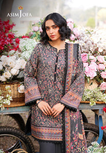 Asim Jofa Printed Lawn '25 | AJUUB-09