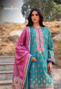 Asim Jofa Printed Lawn '25 | AJUUB-14