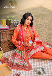 Asim Jofa Printed Lawn '25 | AJUUB-08