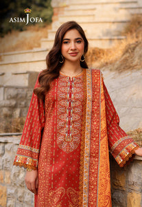 Asim Jofa Printed Lawn '25 | AJUUB-20