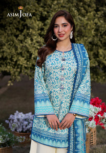 Asim Jofa Printed Lawn '25 | AJUUB-13