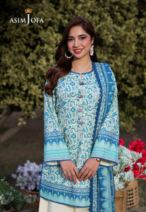 Asim Jofa Printed Lawn '25 | AJUUB-13