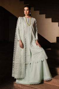 AFROZEH | Chikankari Lawn '24 | Celadon