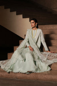 AFROZEH | Chikankari Lawn '24 | Celadon