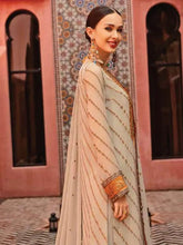 Load image into Gallery viewer, LUXURY FORMALS FREESIA  dresses exclusively available @lebaasonline. Gisele Pakistani Designer Dresses in UK Online, Maria B is available with us. Buy Gisele Clothing Pakistan for Pakistani Bridal Outfit look. The dresses can be customized in UK, USA, France at Lebaasonline