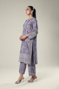 Maria.B | 2 Pc Embroidered Raw Silk Suit '24 | MB-WF24-16