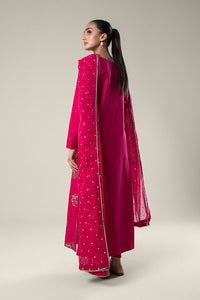 Maria.B | 2 Pc Embroidered Raw Silk Suit '24 | MB-WF24-30