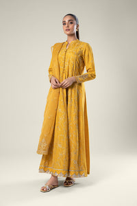 Maria.B | 2 Pc Embroidered Raw Silk Suit '24 | MB-WF24-35