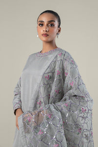 Maria.B | 2 Pc Embroidered Raw Silk Suit '24 | MB-WF24-40