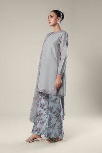 Maria.B | 2 Pc Embroidered Raw Silk Suit '24 | MB-WF24-40