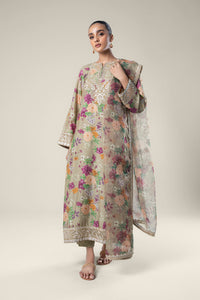 Maria.B | 2 Pc Pinted Raw Silk Suit '24 | MB-WF24-33