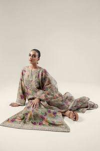 Maria.B | 2 Pc Pinted Raw Silk Suit '24 | MB-WF24-33