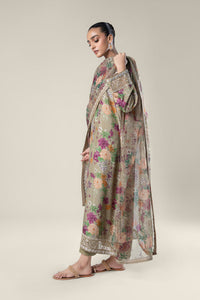 Maria.B | 2 Pc Pinted Raw Silk Suit '24 | MB-WF24-33