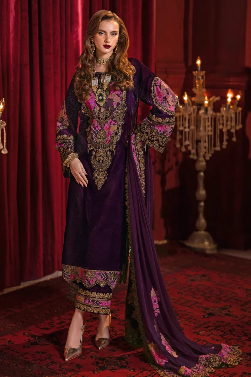 Charizma Clothes are Heavenly Comfort with a stunning look! Buy Luxury Winter Lawn Suits by CHARIZMA | Signora Velvet Vol 1 2024 on SALE Price at LEBAASONLINE- The largest stockists of Best Pakistani Designer stitched Velvet Winter dresses such as Latest Fashion MARIA. B. & Charizma  Suits in the UK & USA