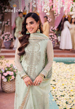 Load image into Gallery viewer, Buy ASIM JOFA LIMITED EDITION | AJMJ 18 exclusive chiffon collection of ASIM JOFA WEDDING COLLECTION 2024 from our website. We have various PAKISTANI DRESSES ONLINE IN UK, ASIM JOFA CHIFFON COLLECTION 2024. Get your unstitched or customized PAKISATNI BOUTIQUE IN UK, USA, from Lebaasonline at SALE!