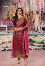 Load image into Gallery viewer, Buy ASIM JOFA LIMITED EDITION | AJMJ 22 exclusive chiffon collection of ASIM JOFA WEDDING COLLECTION 2024 from our website. We have various PAKISTANI DRESSES ONLINE IN UK, ASIM JOFA CHIFFON COLLECTION 2024. Get your unstitched or customized PAKISATNI BOUTIQUE IN UK, USA, from Lebaasonline at SALE!