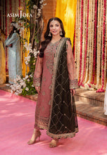 Load image into Gallery viewer, Buy ASIM JOFA LIMITED EDITION | AJMJ 17 exclusive chiffon collection of ASIM JOFA WEDDING COLLECTION 2024 from our website. We have various PAKISTANI DRESSES ONLINE IN UK, ASIM JOFA CHIFFON COLLECTION 2024. Get your unstitched or customized PAKISATNI BOUTIQUE IN UK, USA, from Lebaasonline at SALE!