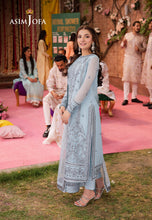 Load image into Gallery viewer, Buy ASIM JOFA LIMITED EDITION | AJMJ 15 exclusive chiffon collection of ASIM JOFA WEDDING COLLECTION 2024 from our website. We have various PAKISTANI DRESSES ONLINE IN UK, ASIM JOFA CHIFFON COLLECTION 2024. Get your unstitched or customized PAKISATNI BOUTIQUE IN UK, USA, from Lebaasonline at SALE!