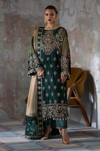 Load image into Gallery viewer, Shop Emaan Adeel | Saanjh Velvet Collection &#39;24 @ lebaasonline Velvet, Net Embroidered hand mirror work, New Indian Wedding dresses online USA &amp; Pakistani Designer Partywear Suits in the UK and USA at LebaasOnline. Browse new EMAAN ADEEL - 2024 Pakistani Dress &amp; Nikah dresses SALE at LebaasOnline. 