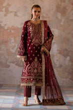 Load image into Gallery viewer, Shop Emaan Adeel | Saanjh Velvet Collection &#39;24 @ lebaasonline Velvet, Net Embroidered hand mirror work, New Indian Wedding dresses online USA &amp; Pakistani Designer Partywear Suits in the UK and USA at LebaasOnline. Browse new EMAAN ADEEL - 2024 Pakistani Dress &amp; Nikah dresses SALE at LebaasOnline. 