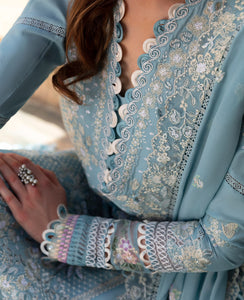 Republic Womenswear | ILANA - EID LUXURY LAWN 2024  | AZURE (D4-B)