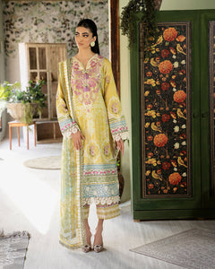 Buy Roheenaz Flora Printed Lawn Pakistani printed Clothes For Women at Our Online Designer Boutique UK, Indian & Pakistani Wedding dresses online UK, Asian Clothes UK Jazmin Suits USA, Baroque Chiffon Collection 2024 & Eid Collection Outfits in USA on express shipping available @ Online store Lebaasonline