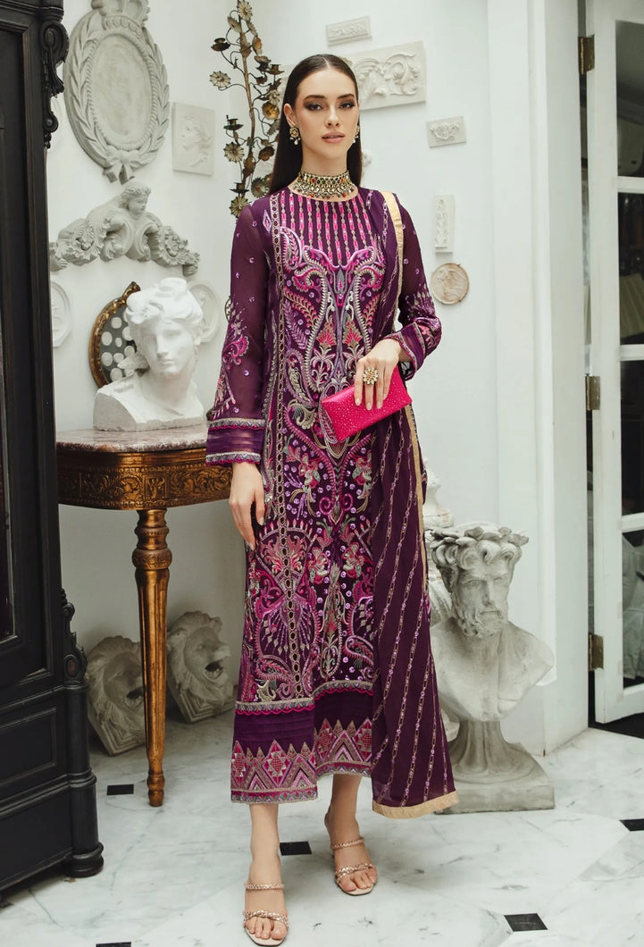 ARIYA | SW-23 FREESIA  dresses exclusively available @lebaasonline. Gisele Pakistani Designer Dresses in UK Online, Maria B is available with us. Buy Gisele Clothing Pakistan for Pakistani Bridal Outfit look. The dresses can be customized in UK, USA, France at Lebaasonline