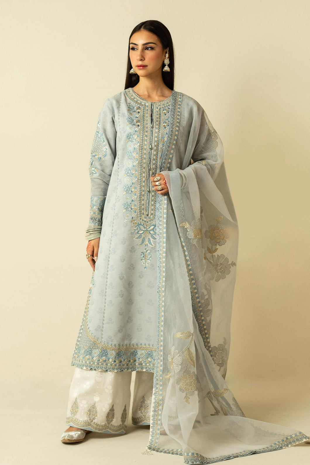 Buy Zara Shahjahan Lawn II - '23 Pakistani Embroidered Clothes For Women at Our Online Designer Boutique UK, Indian & Pakistani Wedding dresses online UK, Asian Clothes UK Jazmin Suits USA, Baroque Chiffon Collection 2023 & Eid Collection Outfits in USA on express shipping available @ Lebaasonline.