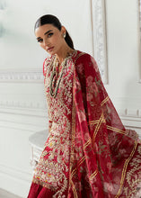 Load image into Gallery viewer,  CRIMSON X SS | WEDDING COLLECTION &#39;24 | A Swarovski Affair Bridal dress is exclusively available @lebaasonline. The INDIAN BRIDAL DRESSES ONLINE is available in MARIA B, QALAMKAR WEDDING DRESSES USA and can be customized for Wedding outfits. The PAKISTANI WEDDING DRESSES ONLINE UK have fine embroidery on it. 