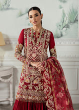 Load image into Gallery viewer,  CRIMSON X SS | WEDDING COLLECTION &#39;24 | A Swarovski Affair Bridal dress is exclusively available @lebaasonline. The INDIAN BRIDAL DRESSES ONLINE is available in MARIA B, QALAMKAR WEDDING DRESSES USA and can be customized for Wedding outfits. The PAKISTANI WEDDING DRESSES ONLINE UK have fine embroidery on it. 