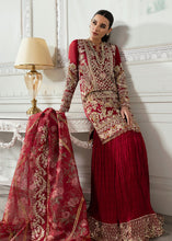 Load image into Gallery viewer,  CRIMSON X SS | WEDDING COLLECTION &#39;24 | A Swarovski Affair Bridal dress is exclusively available @lebaasonline. The INDIAN BRIDAL DRESSES ONLINE is available in MARIA B, QALAMKAR WEDDING DRESSES USA and can be customized for Wedding outfits. The PAKISTANI WEDDING DRESSES ONLINE UK have fine embroidery on it. 