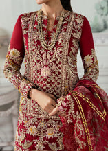 Load image into Gallery viewer,  CRIMSON X SS | WEDDING COLLECTION &#39;24 | A Swarovski Affair Bridal dress is exclusively available @lebaasonline. The INDIAN BRIDAL DRESSES ONLINE is available in MARIA B, QALAMKAR WEDDING DRESSES USA and can be customized for Wedding outfits. The PAKISTANI WEDDING DRESSES ONLINE UK have fine embroidery on it. 