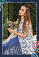 Load image into Gallery viewer, Mprints Maria B 2022 | 6A Floral PBlue 100% Original Guaranteed! Shop MariaB Mprints, MARIA B Lawn Collection 2022 USA from LebaasOnline.co.uk on SALE Price in the UK, USA, Belgium Australia &amp; London. Explore the latest collection of Maria B Suits UK 2022 Pakistani designer Summer dresses at Lebaasonline today