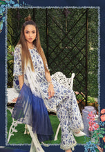 Load image into Gallery viewer, Mprints Maria B 2022 | 6A Floral PBlue 100% Original Guaranteed! Shop MariaB Mprints, MARIA B Lawn Collection 2022 USA from LebaasOnline.co.uk on SALE Price in the UK, USA, Belgium Australia &amp; London. Explore the latest collection of Maria B Suits UK 2022 Pakistani designer Summer dresses at Lebaasonline today