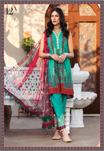 Load image into Gallery viewer, Mprints Maria B 2022 | 12A Peacock Green 100% Original Guaranteed! Shop MariaB Mprints, MARIA B Lawn Collection 22 UK from LebaasOnline.co.uk on SALE Price in UK, USA, Belgium Australia &amp; London with Express shipping. Explore the latest collection of Maria B Suits USA 2022 Pakistani Summer dresses at Lebaasonline today