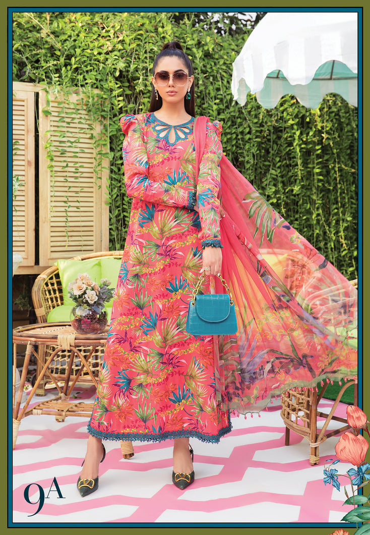 Mprints Maria B 2022 | 9B Floral Peach 100% Original Guaranteed! Shop MariaB Mprints, MARIA B Lawn Collection 2022 USA from LebaasOnline.co.uk on SALE Price in the UK, USA, Belgium Australia & London. Explore the latest collection of Maria B Suits UK 2022 Pakistani designer Summer dresses at Lebaasonline today