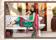 Load image into Gallery viewer, Mprints Maria B 2022 | 12A Peacock Green 100% Original Guaranteed! Shop MariaB Mprints, MARIA B Lawn Collection 22 UK from LebaasOnline.co.uk on SALE Price in UK, USA, Belgium Australia &amp; London with Express shipping. Explore the latest collection of Maria B Suits USA 2022 Pakistani Summer dresses at Lebaasonline today