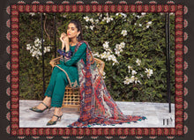 Load image into Gallery viewer, Mprints Maria B 2022 | 11A Green 100% Original Guaranteed! Shop MariaB Mprints, MARIA B Lawn Collection 22 USA from LebaasOnline.co.uk on SALE Price in UK, USA, Belgium Australia &amp; London with Express shipping in UK. Explore the latest collection of Maria B Suits USA 2022 Pakistani Summer dresses at Lebaasonline today