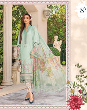 Load image into Gallery viewer, Mprints Maria B 2022 | 8A Light Green 100% Original Guaranteed! Shop MariaB Mprints, MARIA B Lawn Collection 2022 USA from LebaasOnline.co.uk on SALE Price in the UK, USA, Belgium Australia &amp; London. Explore the latest collection of Maria B Suits UK 2022 Pakistani designer Summer dresses at Lebaasonline today