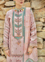 Load image into Gallery viewer, Buy QALAMKAR MIRAHIL LUXURY LAWN SAAJ Pink Lawn Dresses online UK @lebaasonline. The Pakistani wedding dresses online UK include various brands such as Maria B, Qalamkar wedding dress 2022. The dresses can be customized  for Evening, Party Wear in Indian Bridal dresses online UK, USA, France with express shipping!