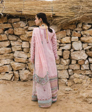 Load image into Gallery viewer, Buy QALAMKAR MIRAHIL LUXURY LAWN SAAJ Pink Lawn Dresses online UK @lebaasonline. The Pakistani wedding dresses online UK include various brands such as Maria B, Qalamkar wedding dress 2022. The dresses can be customized  for Evening, Party Wear in Indian Bridal dresses online UK, USA, France with express shipping!