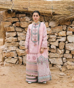 Buy QALAMKAR MIRAHIL LUXURY LAWN SAAJ Pink Lawn Dresses online UK @lebaasonline. The Pakistani wedding dresses online UK include various brands such as Maria B, Qalamkar wedding dress 2022. The dresses can be customized  for Evening, Party Wear in Indian Bridal dresses online UK, USA, France with express shipping!