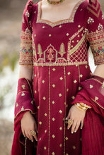 Load image into Gallery viewer, Buy QALAMKAR MIRAHIL LUXURY LAWN LEILA Scarlet Red Lawn Dresses online UK @lebaasonline. The Pakistani wedding dresses online UK include various brands such as Maria B, Qalamkar wedding dress 22 The dresses can be customized  for Evening, Party Wear in Indian Bridal dresses online UK USA France with express shipping