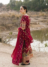 Load image into Gallery viewer, Buy QALAMKAR MIRAHIL LUXURY LAWN LEILA Scarlet Red Lawn Dresses online UK @lebaasonline. The Pakistani wedding dresses online UK include various brands such as Maria B, Qalamkar wedding dress 22 The dresses can be customized  for Evening, Party Wear in Indian Bridal dresses online UK USA France with express shipping