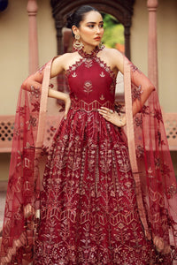 Buy ALIZEH | SHAHTAJ EMBROIDERED COLLECTION '21 | RUNGREZ-03 Red  from our official website. We are largest stockist of Pakistani designer dresses online UK Buy this Indian Bridal dresses online USA from Alizeh Chiffon 2021. This Eid buy NEW dresses in UK USA Manchester from latest suits on Lebaasonline at SALE!